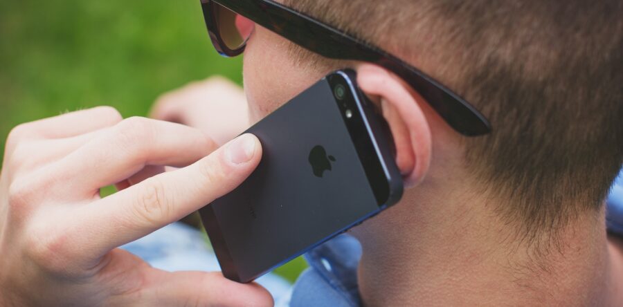 Guy talking on the phone