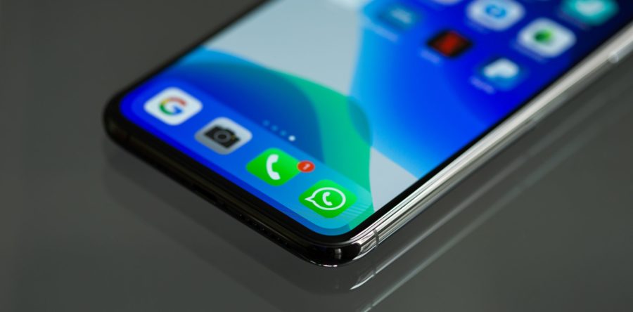 Picture of an iPhone on the home screen